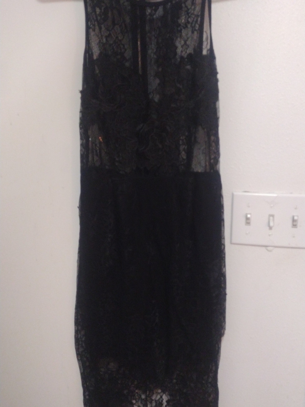 Black Lace Sleeveless Women’s Dress